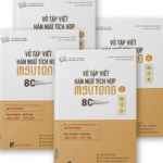 Combo Vở tập viết tiếng Trung Hán ngữ tích hợp MSutong Tập 1 - 4
