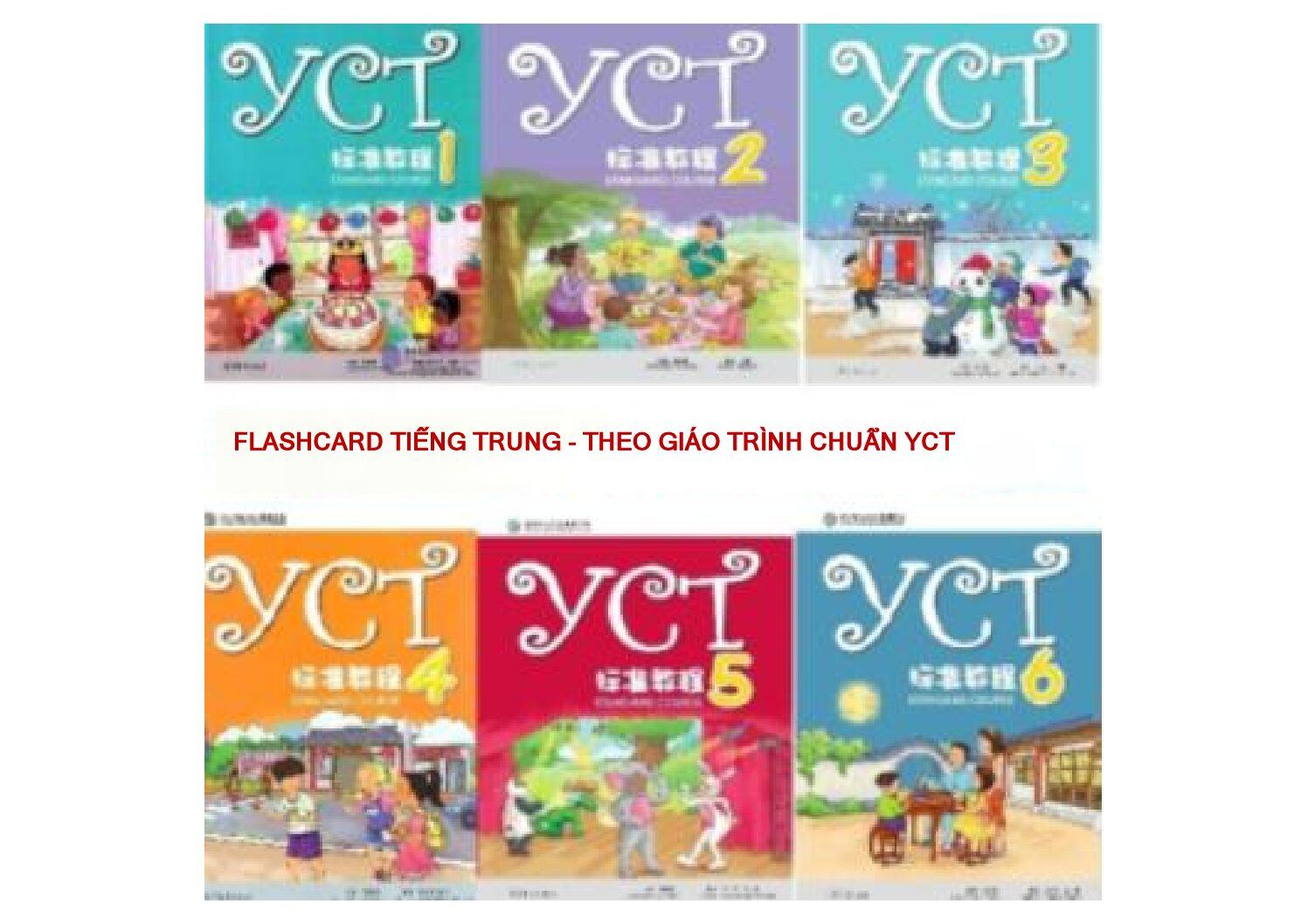 Combo Flashcard tiếng Trung - Soạn theo Giáo trình chuẩn YCT trẻ em
