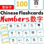 Chủ đề số 6: Flashcard tiếng Trung Numbers Số đếm [PDF]
